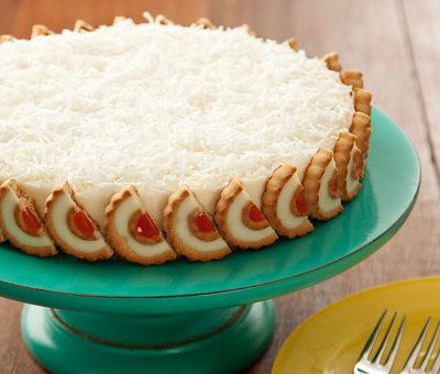 Torta Manjar com Tortinhas Cheesecake