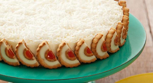 Torta Manjar com Tortinhas Cheesecake
